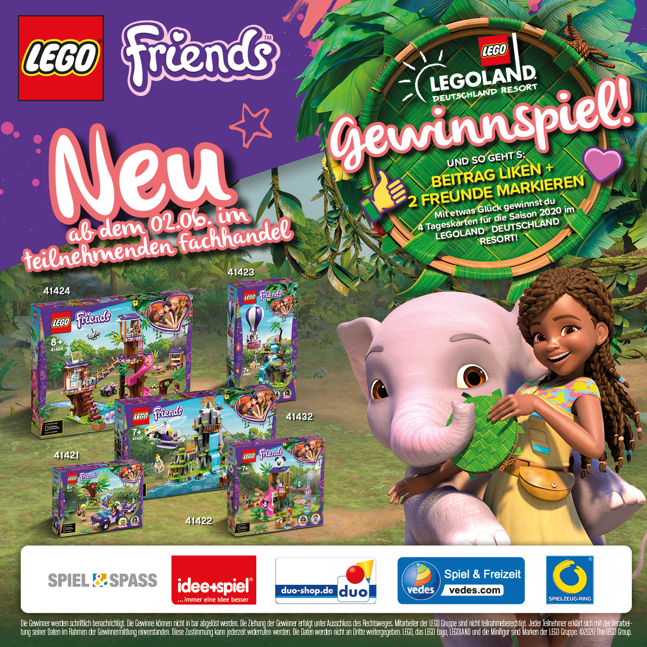 # Neuheiten Lego Friends Dschungel & Gewinnspiel