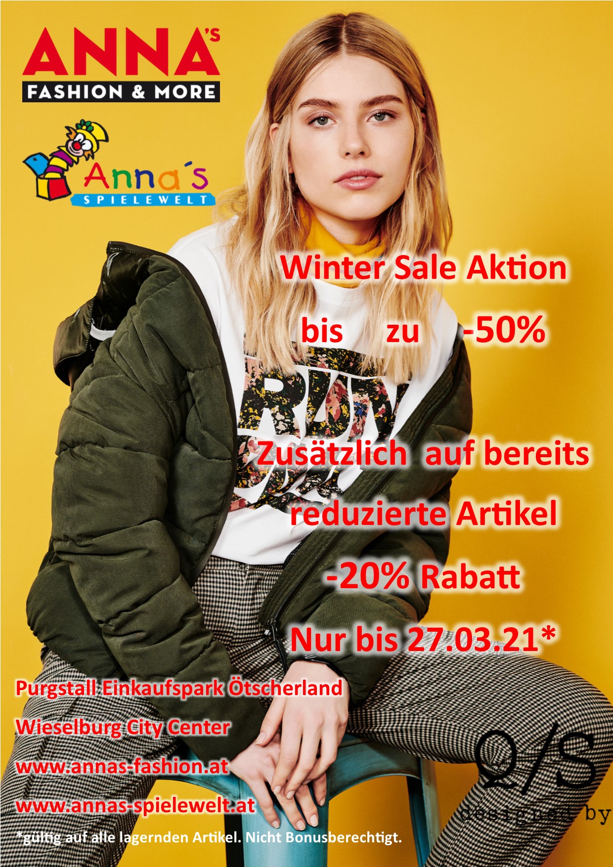 Winter Sale -30% – 50% Zusätzlich -20%