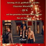 Sonntag 19.12. in Wieselburg geöffnet