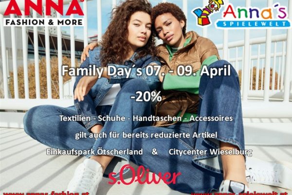 Family Day´s  07.-09.04.2022
