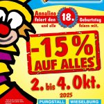 18. Geburtstag Aktion 02.-04. Okt